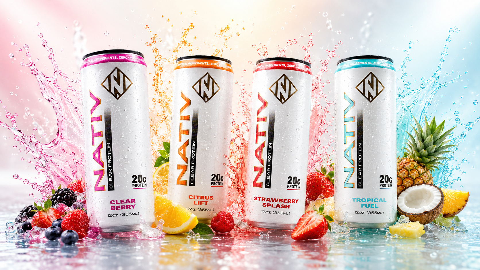 NATIV Clear Protein lineup splash